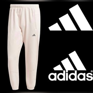 Adidas D4T Yoga 7/8 PT Men XL cream grey pants Zipper Pockets 022025